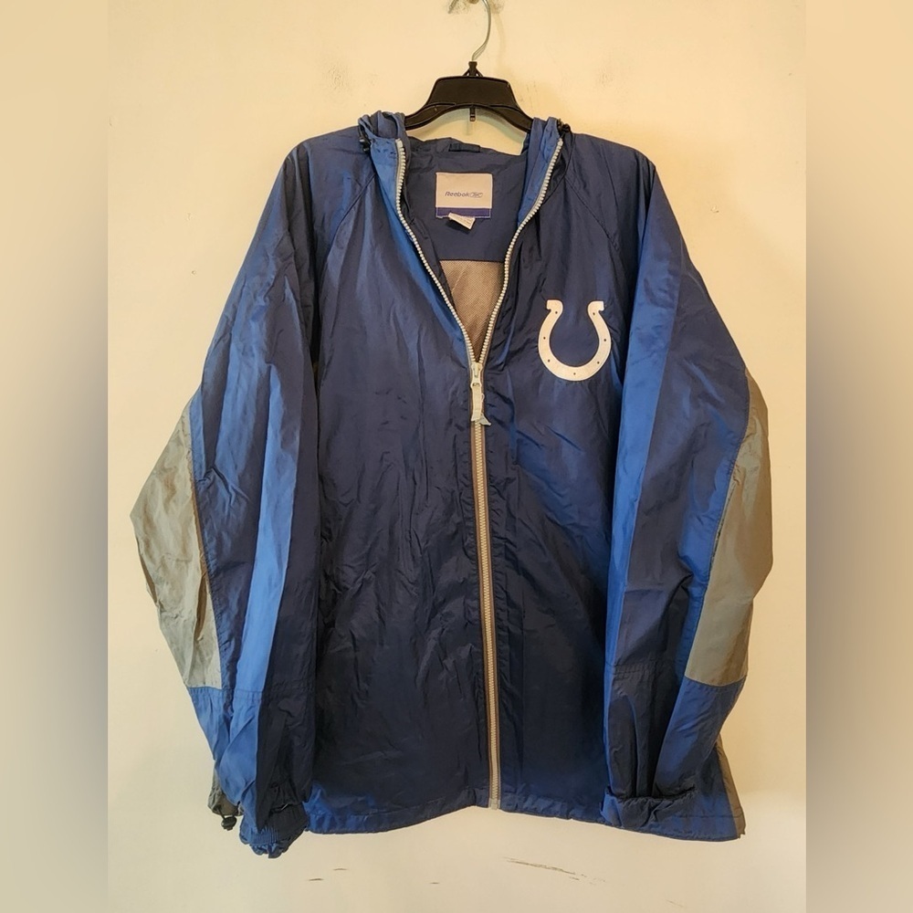 Y2k reebok Indianapolis Colts windbreaker jacket size mens xl